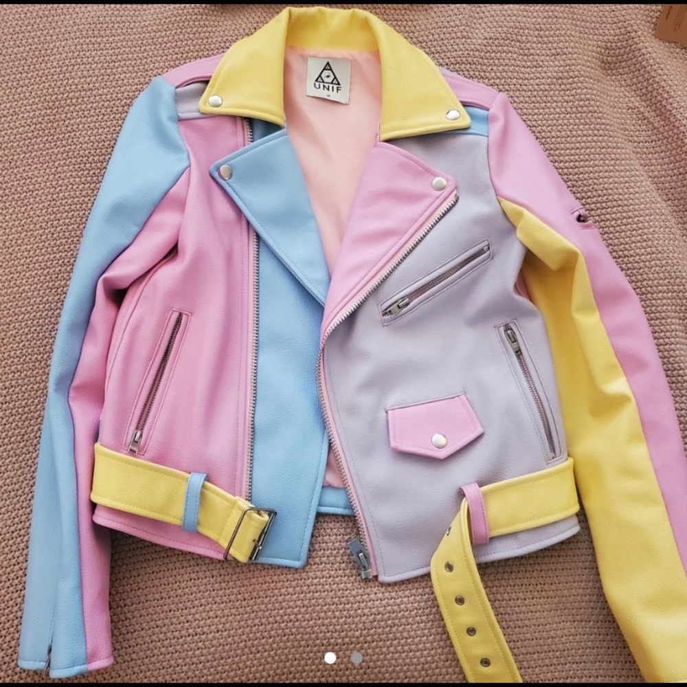 UNIF pastel moto jacket